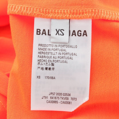Balenciaga Wardrobe Logo Short Sleeve T-Shirt Orange XS — view 9