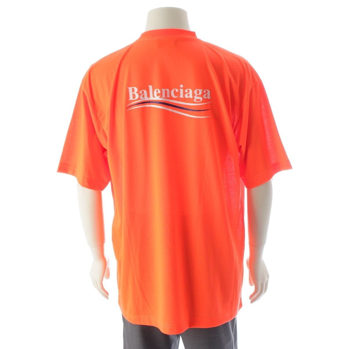 Balenciaga Wardrobe Logo Short Sleeve T-Shirt Orange XS — view 4