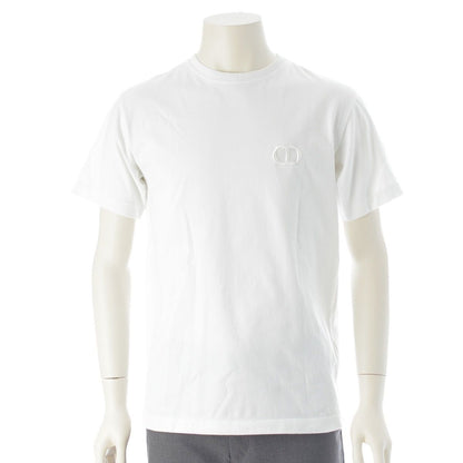 Dior CD Icon Cotton Regular Fit T-Shirt Jersey Short Sleeve Top White XS