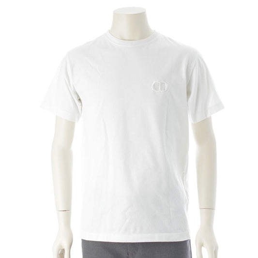 Dior CD Icon Cotton Regular Fit T-Shirt Jersey Short Sleeve Top White XS