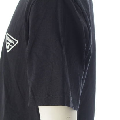 Prada Nylon Trim Triangle Logo Short Sleeve T-Shirt Black XXL — view 7