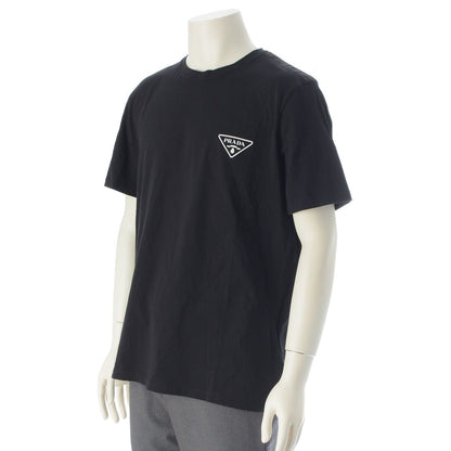 Prada Nylon Trim Triangle Logo Short Sleeve T-Shirt Black XXL — view 2