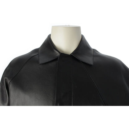 Loewe Leather Puzzle Silver Jacket Shirt Top Black 44 — view 5