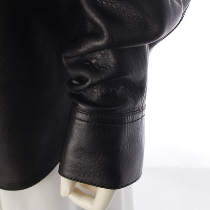 Loewe Leather Puzzle Silver Jacket Shirt Top Black 44 — view 6