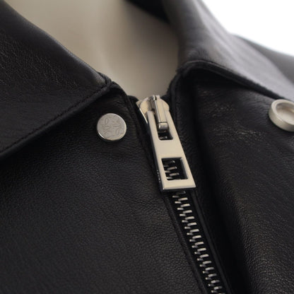 Loewe Leather Puzzle Silver Jacket Shirt Top Black 44 — view 7