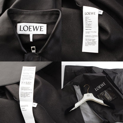 Loewe Leather Puzzle Silver Jacket Shirt Top Black 44 — view 9