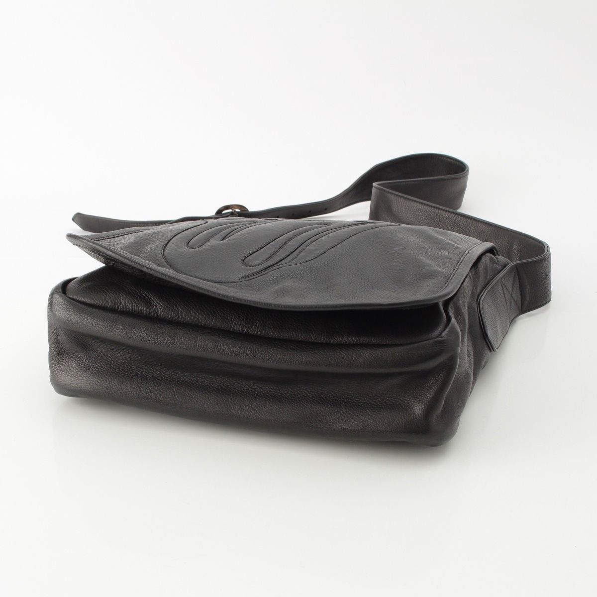Chrome Hearts Ro Ring Stones Leather Shoulder Bag Black — view 5