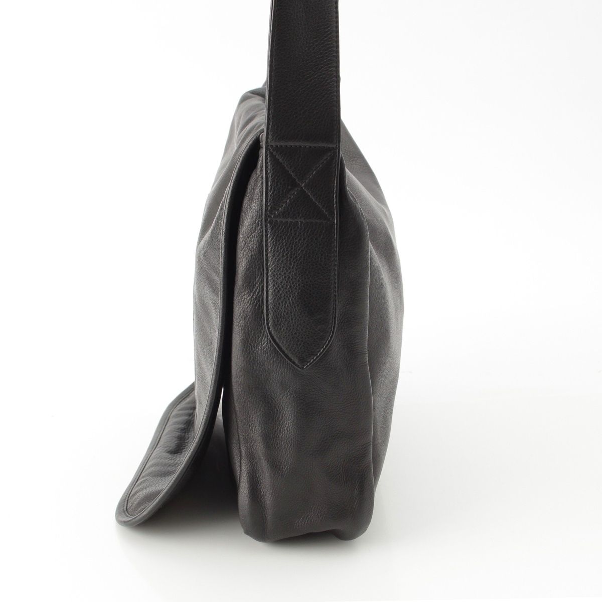 Chrome Hearts Ro Ring Stones Leather Shoulder Bag Black — view 3
