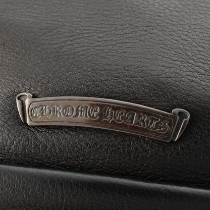 Chrome Hearts Ro Ring Stones Leather Shoulder Bag Black — view 9