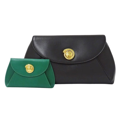 Cartier Clutch Panthère Leather Black
