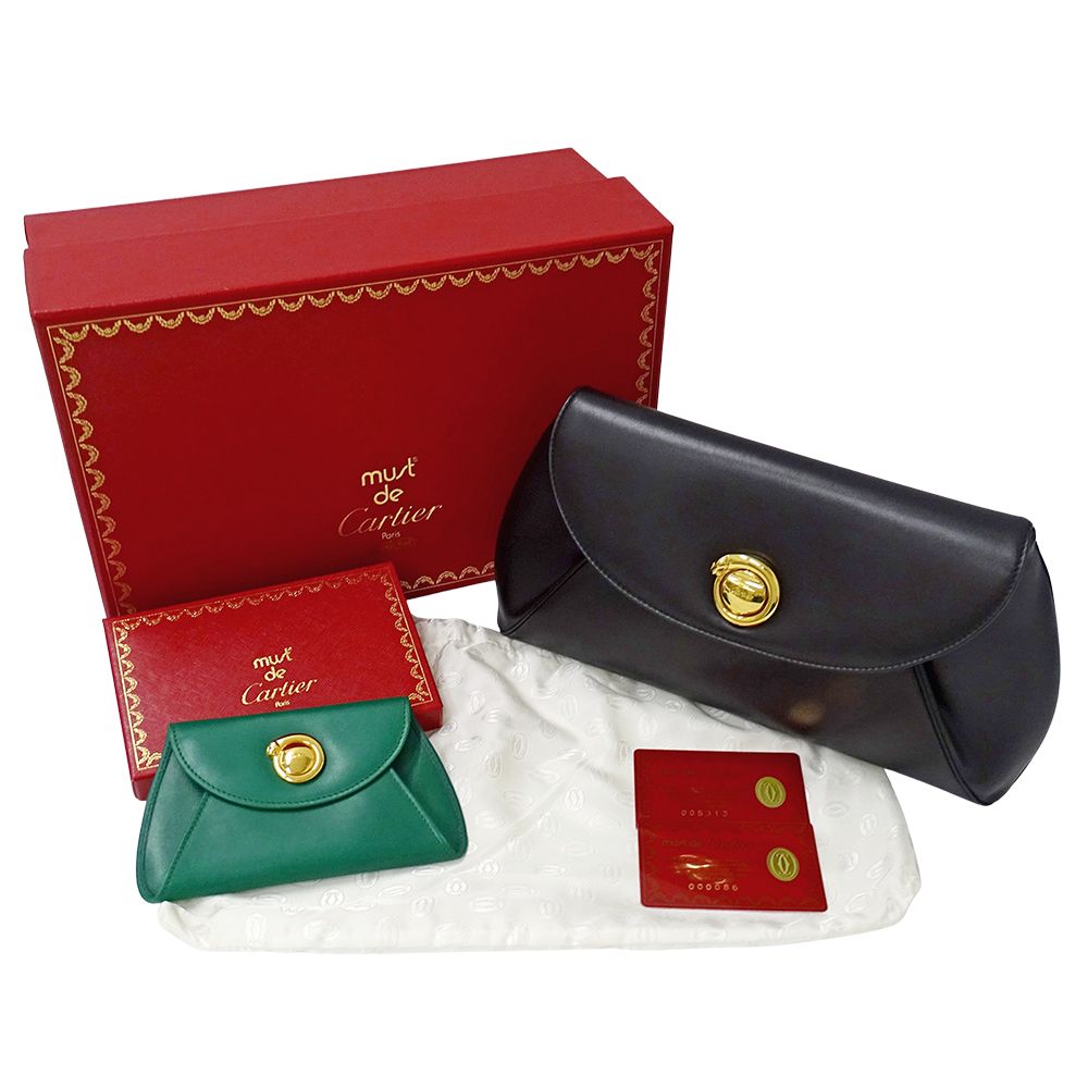 Cartier Clutch Panthère Leather Black — view 7