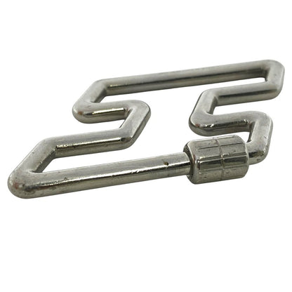 Hermes Too Speed Toe Charm Key Ring Key Holder Metal Silver Logo — view 8