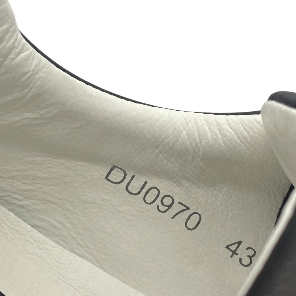 Dolce & Gabbana Swan Sneakers Low Cut Black Leather Logo & — view 8