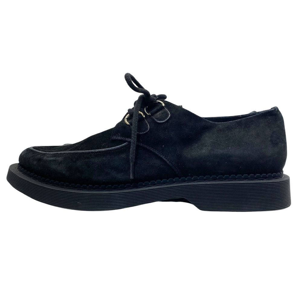 Saint Laurent Teddy Derby Shoes Moccasins Loafers Suede Leather Black — view 3