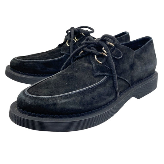 Saint Laurent Teddy Derby Shoes Moccasins Loafers Suede Leather Black