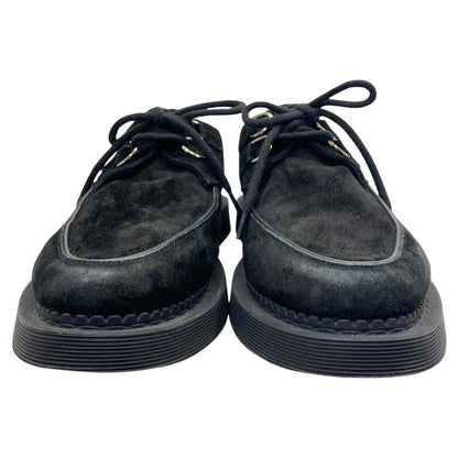 Saint Laurent Teddy Derby Shoes Moccasins Loafers Suede Leather Black — view 2
