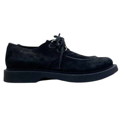 Saint Laurent Teddy Derby Shoes Moccasins Loafers Suede Leather Black — view 5
