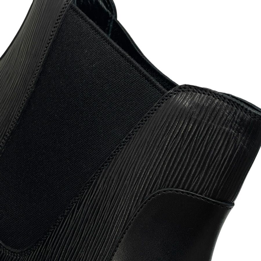 Louis Vuitton Epi Side Gore Boots Chelsea Short Black Leather 9 Quality Mode — view 6