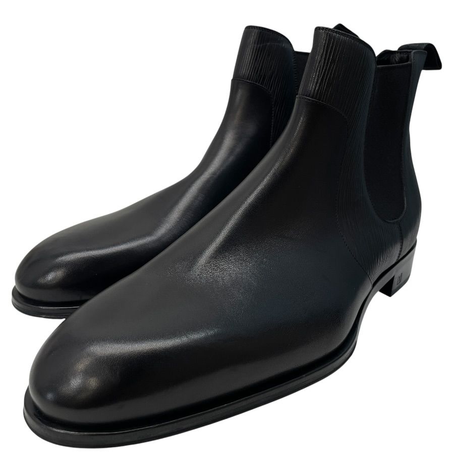 Louis Vuitton Epi Side Gore Boots Chelsea Short Black Leather 9 Quality Mode