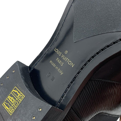 Louis Vuitton Epi Side Gore Boots Chelsea Short Black Leather 9 Quality Mode — view 9