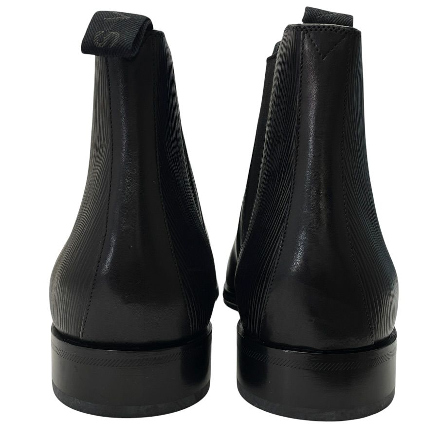 Louis Vuitton Epi Side Gore Boots Chelsea Short Black Leather 9 Quality Mode — view 4