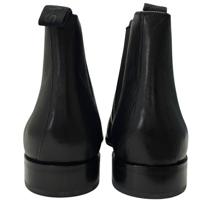 Louis Vuitton Epi Side Gore Boots Chelsea Short Black Leather 9 Quality Mode — view 4