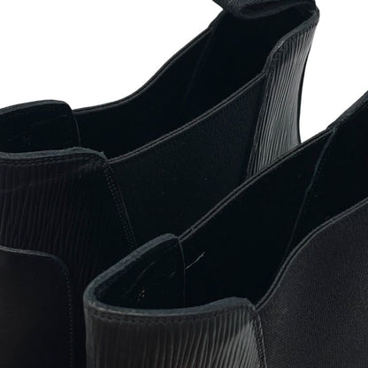 Louis Vuitton Epi Side Gore Boots Chelsea Short Black Leather 9 Quality Mode — view 7