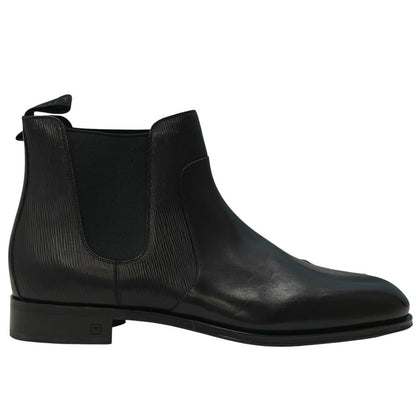 Louis Vuitton Epi Side Gore Boots Chelsea Short Black Leather 9 Quality Mode — view 3