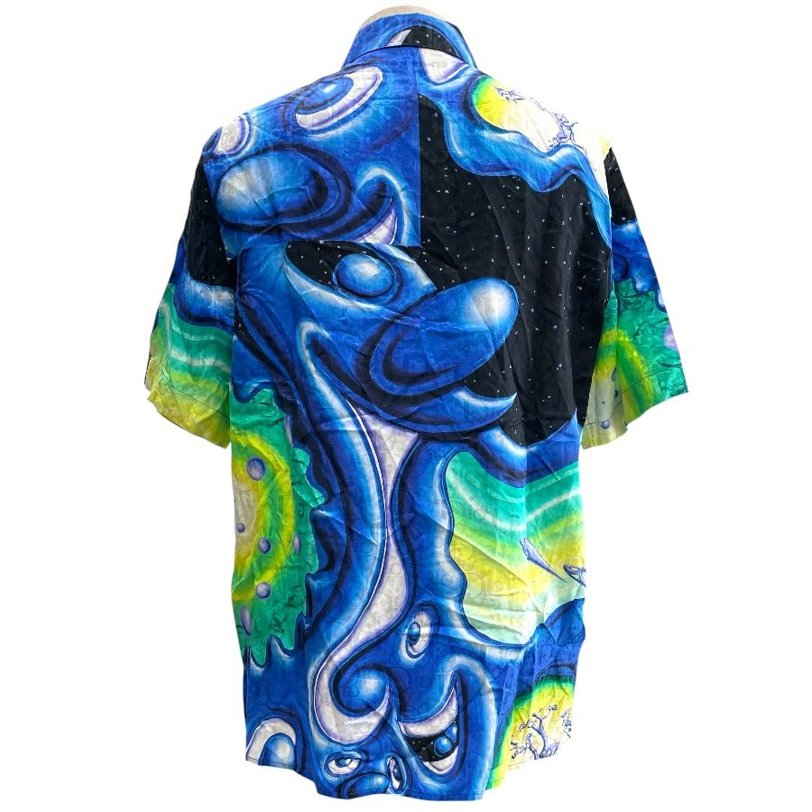 Dior Kenni Shaaf Collaboration Short Sleeve Shirt Top All Over Pattern Silk — view 3