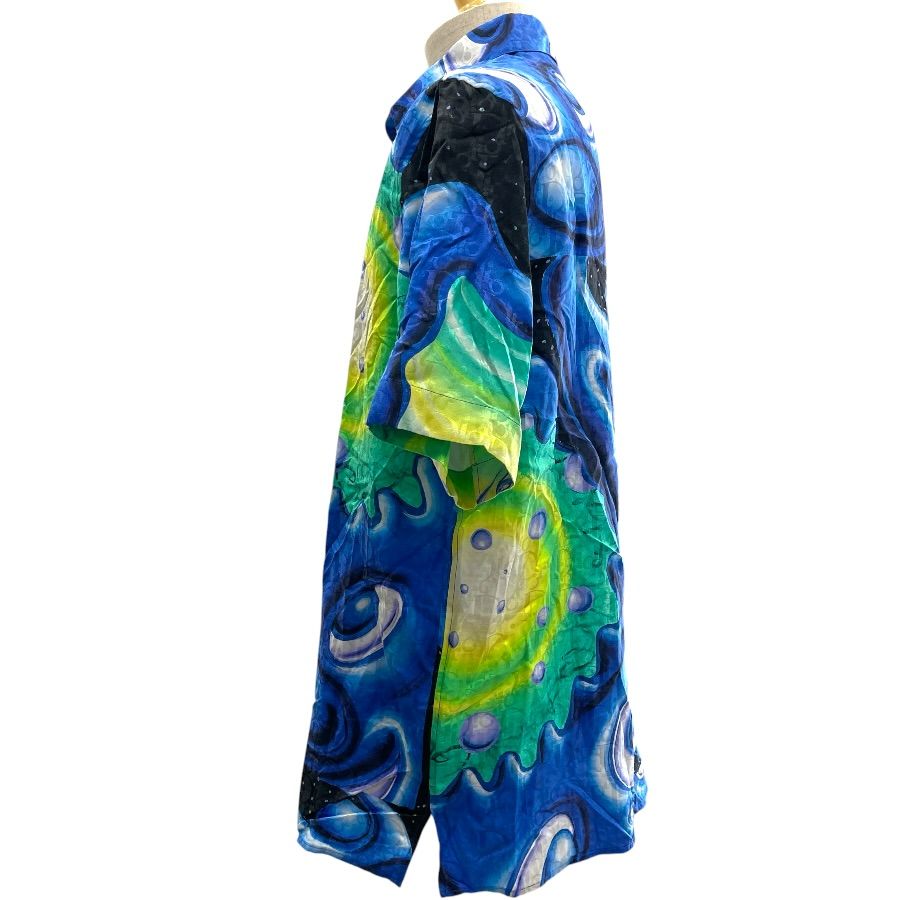 Dior Kenni Shaaf Collaboration Short Sleeve Shirt Top All Over Pattern Silk — view 4
