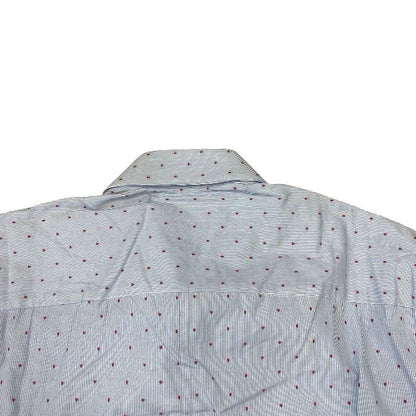 Dolce & Gabbana Martini Shirt Long Sleeve Striped All Over Pattern Blue Red D&G — view 8