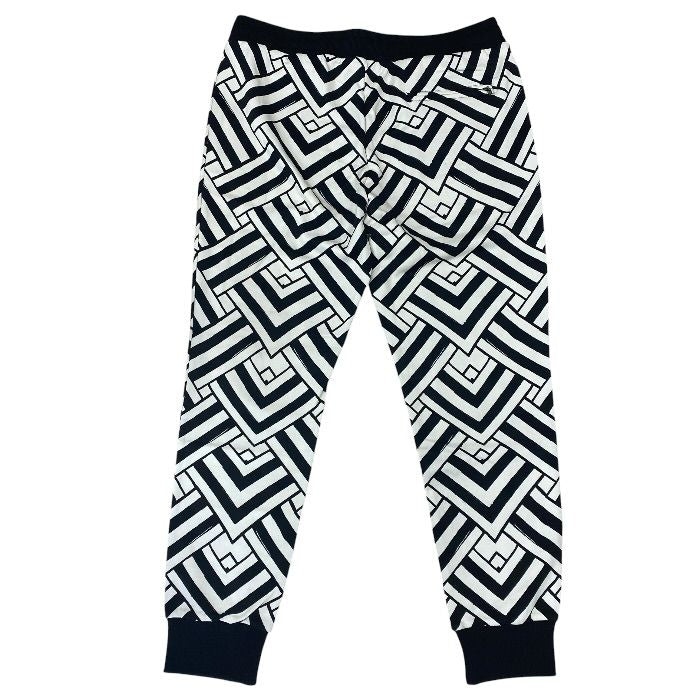 Dolce & Gabbana Jogger Pants Sweatshirt Trousers Geometric Pattern Black Gypddt — view 6
