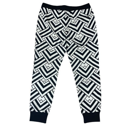 Dolce & Gabbana Jogger Pants Sweatshirt Trousers Geometric Pattern Black Gypddt — view 6