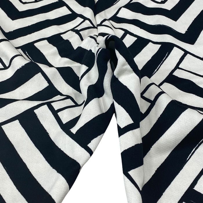 Dolce & Gabbana Jogger Pants Sweatshirt Trousers Geometric Pattern Black Gypddt — view 9