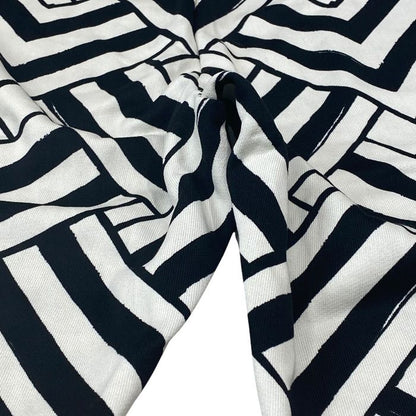 Dolce & Gabbana Jogger Pants Sweatshirt Trousers Geometric Pattern Black Gypddt — view 9