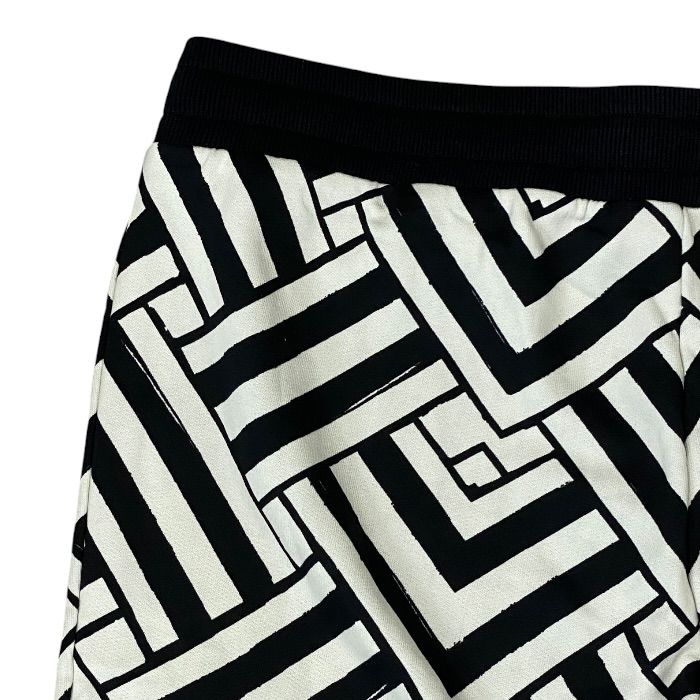 Dolce & Gabbana Jogger Pants Sweatshirt Trousers Geometric Pattern Black Gypddt — view 8