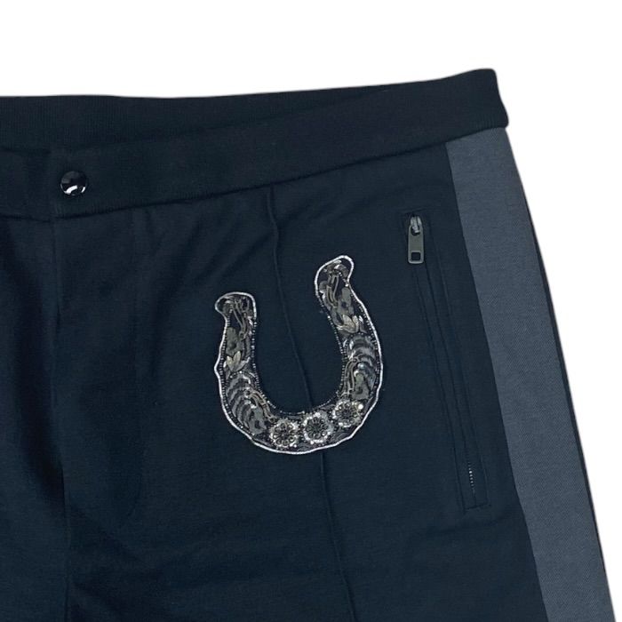 Dolce & Gabbana Horse Shoes Jogger Pants Sweatshirt Track Side Line Black 54 — view 2