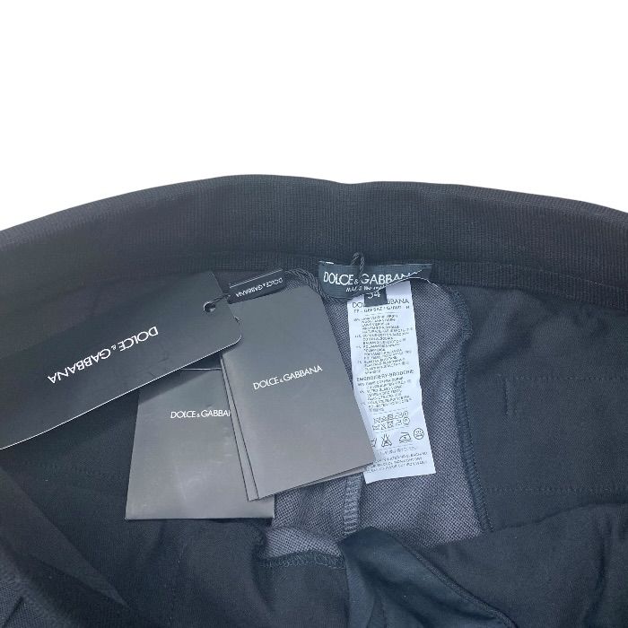 Dolce & Gabbana Horse Shoes Jogger Pants Sweatshirt Track Side Line Black 54 — view 5