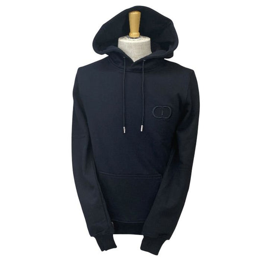 Dior CD Icon Hooded Sweatshirt Shirt Hoodie Long Sleeve Logo Black Cotton