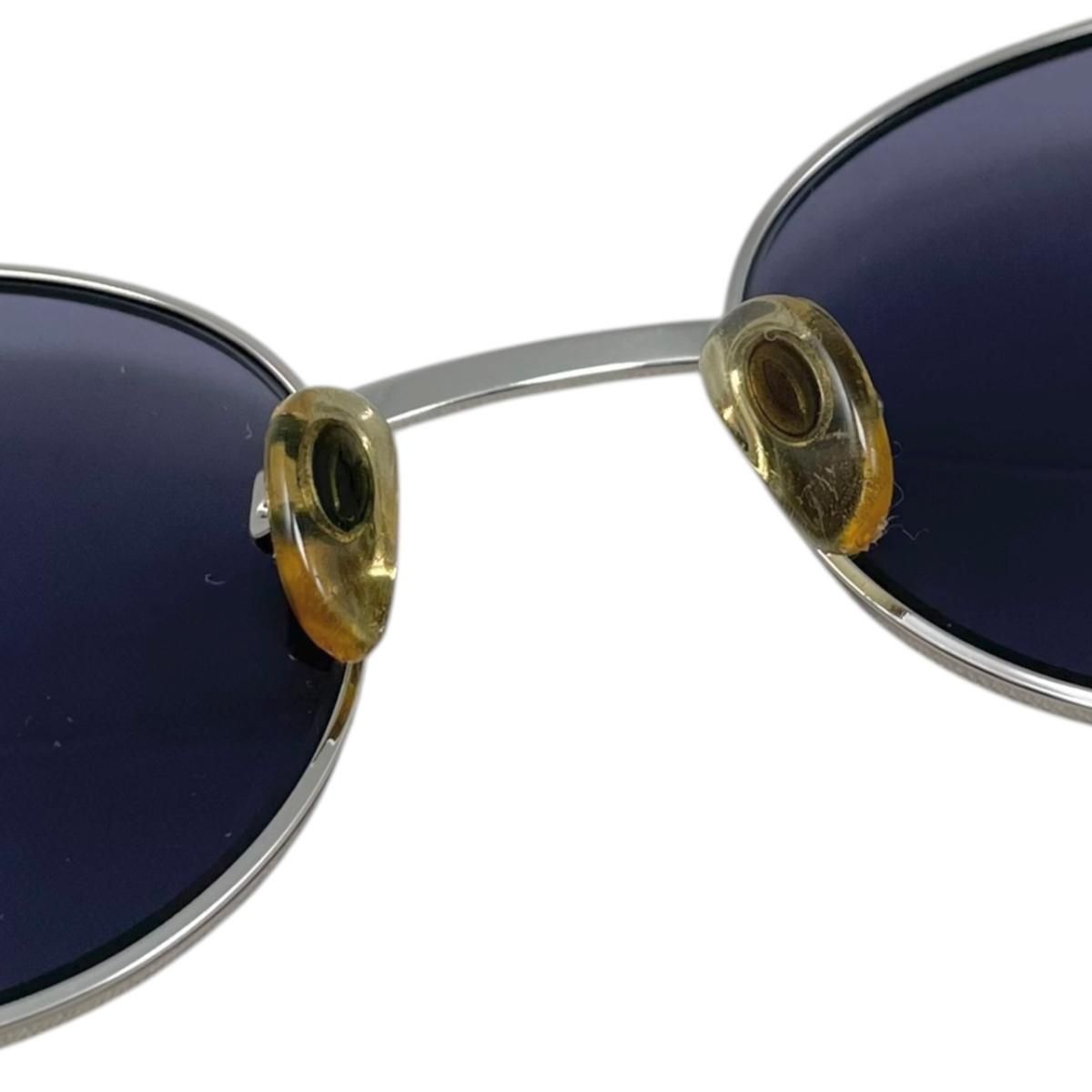 Chanel Sunglasses Vintage Blue Silver Eyewear — view 6