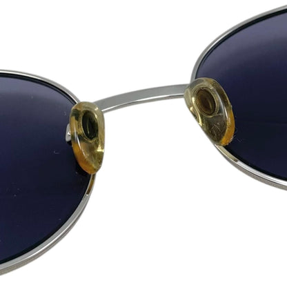 Chanel Sunglasses Vintage Blue Silver Eyewear — view 6