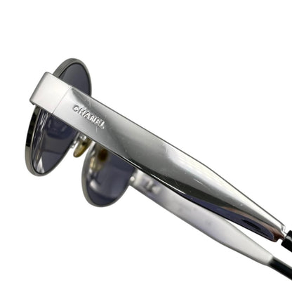 Chanel Sunglasses Vintage Blue Silver Eyewear — view 8