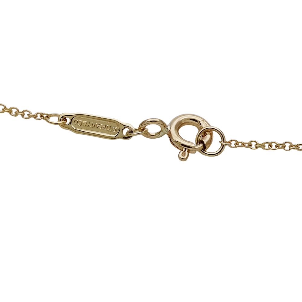 Tiffany & Co Necklace Mini Heart Tag Yellow Gold Polished — view 5