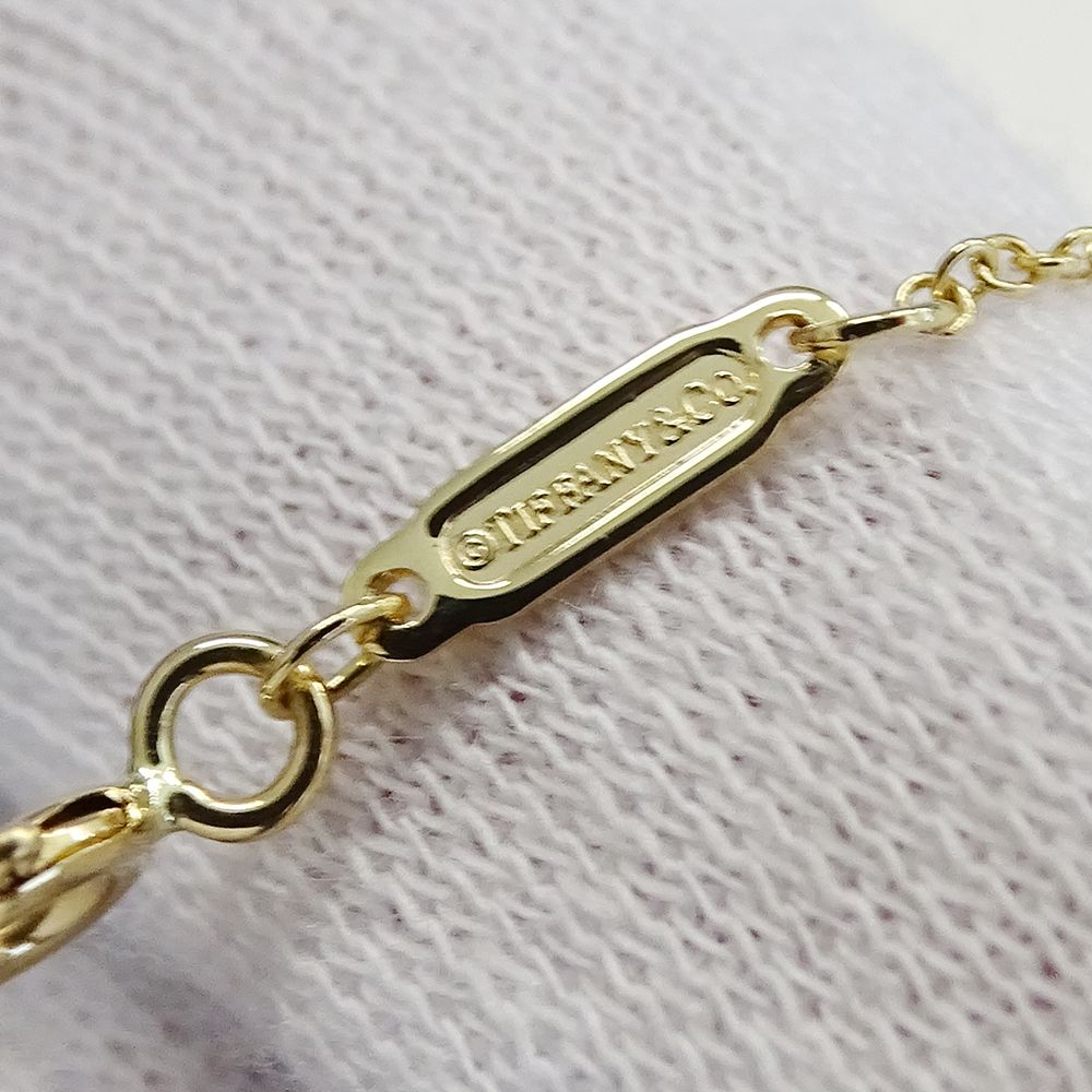 Tiffany & Co Necklace Mini Heart Tag Yellow Gold Polished — view 9