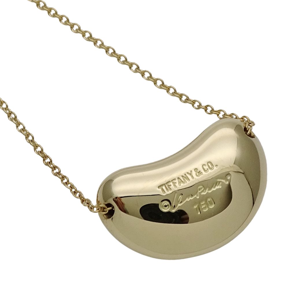 Tiffany & Co Necklace Elsa Peretti Bean Yellow Gold Polished — view 4