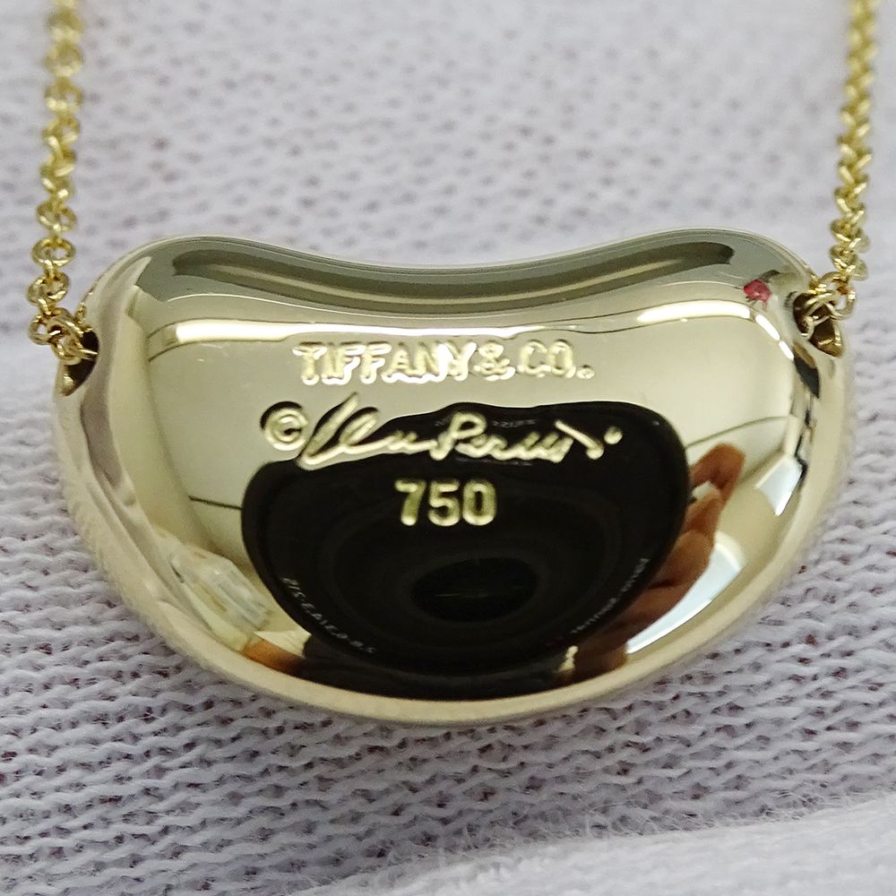 Tiffany & Co Necklace Elsa Peretti Bean Yellow Gold Polished — view 8