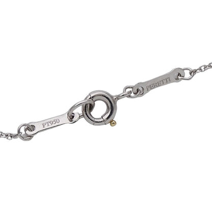 Tiffany & Co Necklace Elsa Peretti Faceted Platinum Polished — view 5