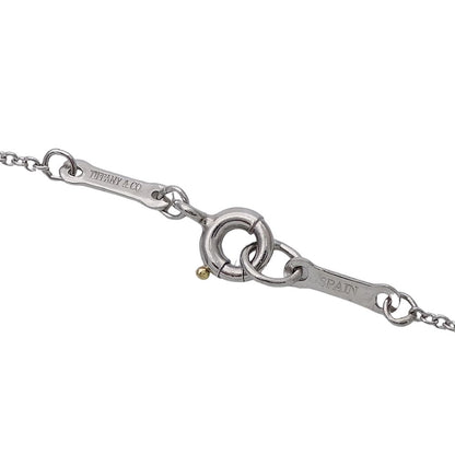 Tiffany & Co Necklace Elsa Peretti Faceted Platinum Polished — view 6