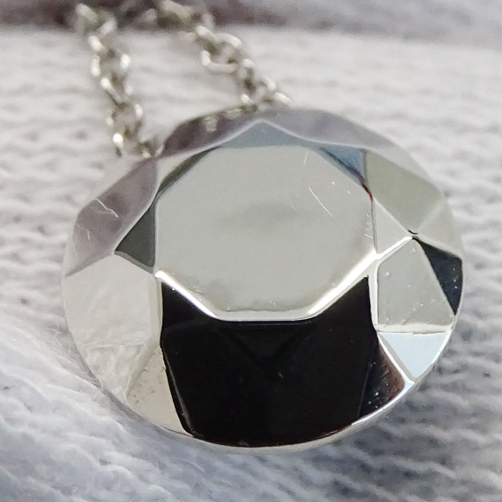 Tiffany & Co Necklace Elsa Peretti Faceted Platinum Polished — view 9