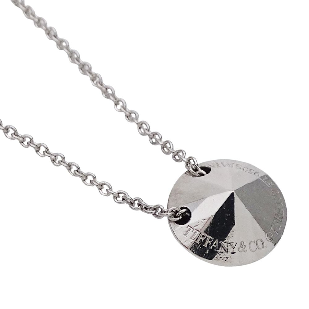 Tiffany & Co Necklace Elsa Peretti Faceted Platinum Polished — view 4